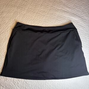 Coldwater Creek Black Skort | Women's XL Stretch Athletic Golf Tennis